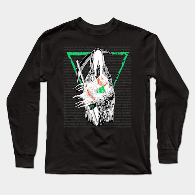 Satanic Anime Death Long Sleeve T-Shirt by pa2rok